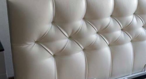 Перетяжка кровати с мягким изголовьем. Перевицкий Торжок